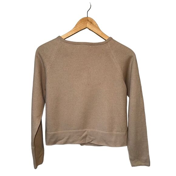 Vintage Stephanie Andrews Wool tan Cardigan - Picture 7 of 13